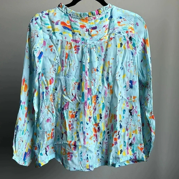 APNY Colorful Blouse | Watercolor Blouse | APNY | APNY | APNY | APNY | APNY - Picture 7 of 8